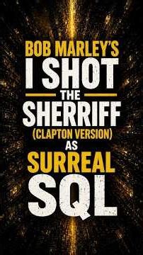 Bob Marley "I Shot The Sheriff" (Clapton Version) as SURREAL SQL 👮