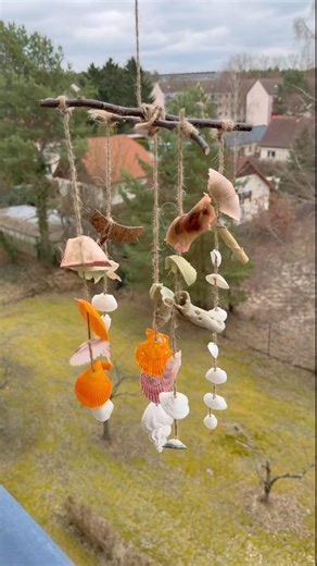 Beautiful Natural Decor 🌿 | Shell & Coconut Hanging DIY