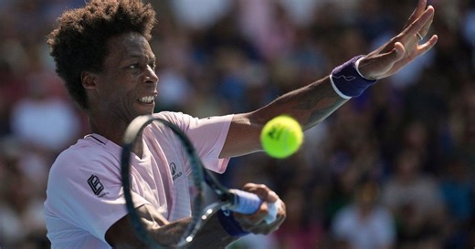 Gael Monfils bids emotional farewell to the Australian Open after a 1st-round loss