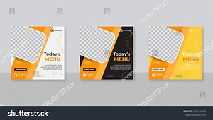 Food Social Media Promotion Banner Post Stock Vector (Royalty Free) 1932126509 | Shutterstock