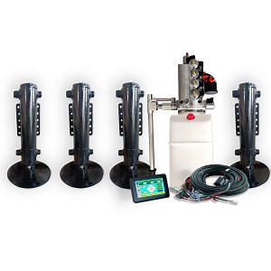 [Hot Item] Leveling Camper Travel Trailer with Electric Power Leveling Jacks