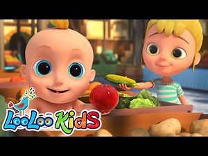 Going To The Market - (Official Video) - LooLoo Kids Nursery Rhymes & Kids Songs