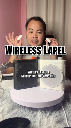 Wireless Lapel Microphone for Teachers in Pink