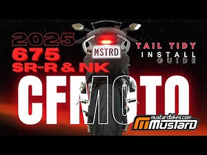 Installing a Mustard Bikes tail tidy on a 2025 CFMOTO 675 SR