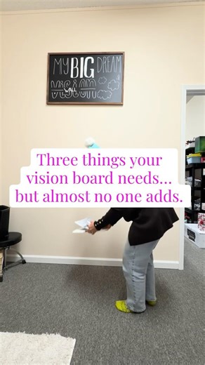 Most vision boards don’t work… because they’re missing these three things. #dreambig #visionboard