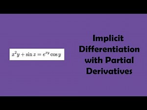 Implicit Differentiation with Partial Derivatives