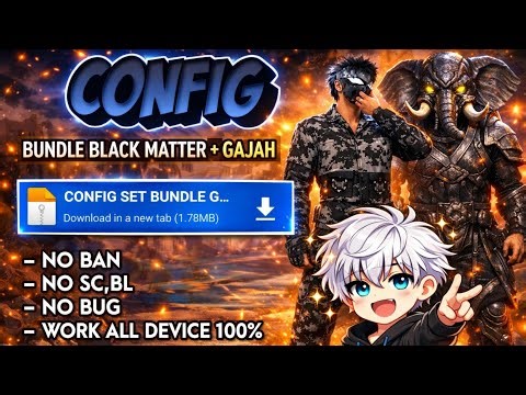 CONFIG FF - ‼️BUNDLE BLACK MATTER + GAJAH‼️- CONFIG ELITE CEES🔥‼️