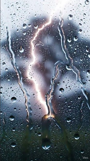 💧 Rain on Windowpane | Relaxing Droplets Sliding Down Glass in 4K