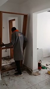 1K views · 853 reactions | Why I prefer doing molding and skimming before installing the door frame is because mahogany and mvule doors are sensitive to plaster stains. ✨ #InteriorDesign #WoodworkTips #MahoganyDoors #MvuleDoors #HomeRenovation #expertcraftsmanship | Kijana msafi Interior Design | Facebook