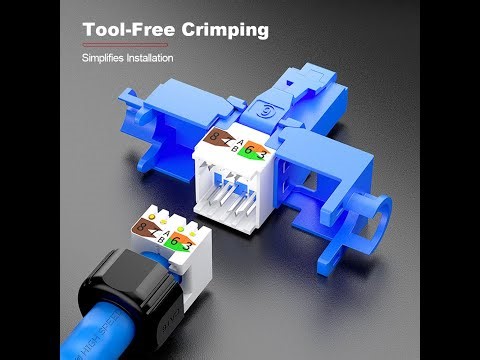 Just got this Cat6a tool-free RJ45 connector. 😎✨