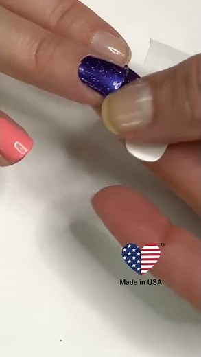how to apply color street nail strips