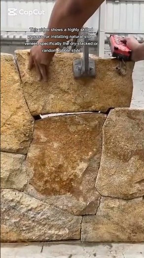 highly skilled process for installing natural stone veneer