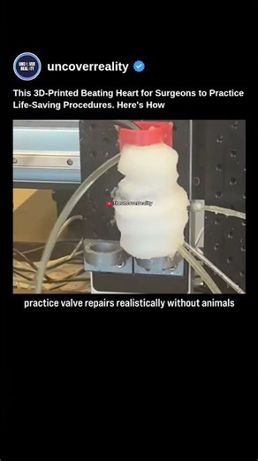 This 3D-Printed Beating Heart for Surgeons to Practice Life-Saving Procedures #technology #shorts