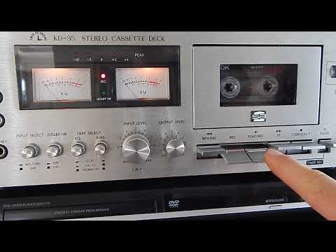 JVC KD-35 Cassette Deck Demonstration