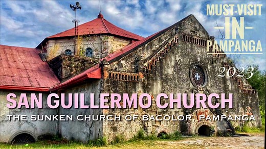 The sunken San Guillermo Parish Church is located in Bacolor, Pampanga. The church was originally constructed by the Augustinian Friars in 1576. Mount Pinatubo which erupted on June 15, 1991, buried the church to half its 12-meter height. It is one of the most popular tourist attractions in Pampanga. Watch the entire video and don’t forget to like, share and subscribe! 😉 #sanguillermochurch #bacolor #pampanga #philippines #itsmorefuninthephilippines #cabalen #kapampangan #lovethephilippines #mo