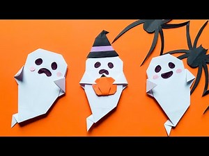 How to Make Halloween Origami Ghost | Paper Ghost | Halloween Crafts