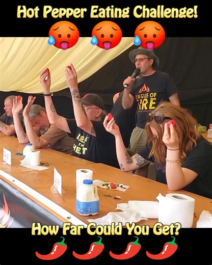 75K views · 922 reactions | Hot Pepper Eating Challenge - How Far...