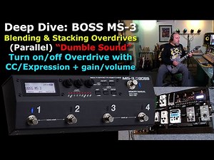 Boss MS3 Deep Dive: Blending & Stacking overdrives & CC, Parallel Overdrive “Dumble Sound"