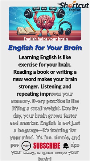 Why Learning English is Like Exercising Your Brain! #english #learnenglish #education