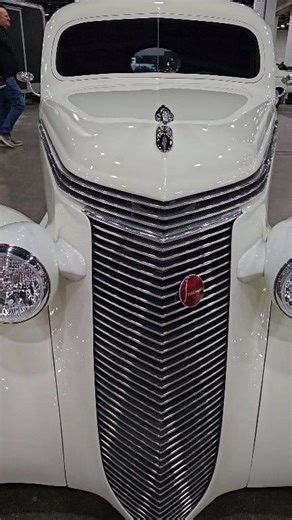 1937 Studebaker Antique White Pickup Truck Detroit Michigan Autorama 2024 | Casey Faitel