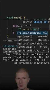 Catching DateTimeParseException for Better Error Messages #java #shorts #coding #airhacks