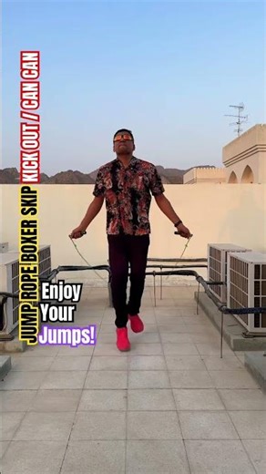 Jump rope boxer skip lateral toe- kick out aka can can jump rope step #shorts