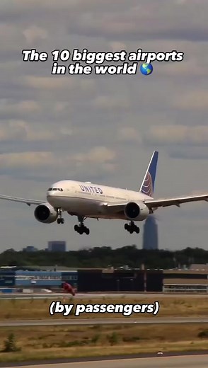 Top 10 Largest Airports in the world 🌍 #airport #airportlife #airports #avgeek #avgeeks #aviation #boeing #b777 #777 #boeing777 #plane #world #facts #fact #funfacts #funfact
