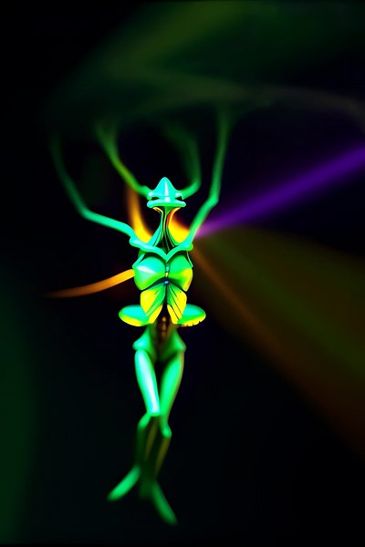 AI Animation of Praying Mantis and Alien Dance