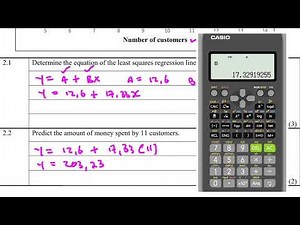 Statistics: Least Square Regression Grade 12 Prelim 2024 Gauteng Province