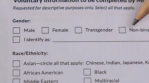 check mark transgender gender selection