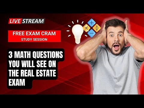 Exam Cram Study Session 3 Questions you WILL see on the Florida Real Estate Exam