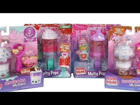 Num Noms Snackables Silly Shakes and Melty Pops Wave 2 Unboxing Toy Review