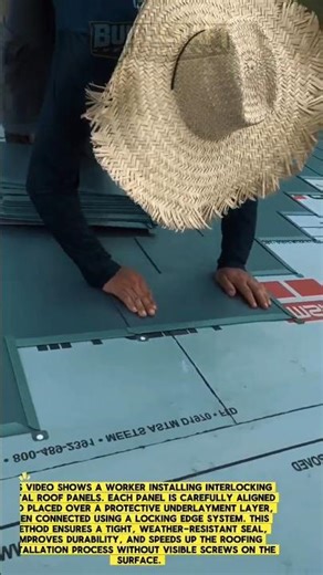 Snap Lock Metal Roof Install Fast & Clean #roofing #construction #metalroof