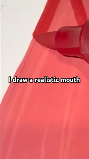 I draw a realistic mouth #mouth #art #shorts #realistic