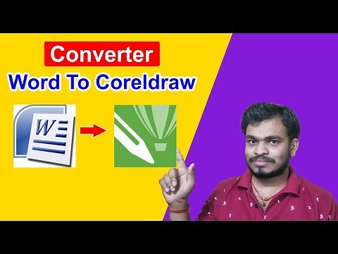 how to convert word to CorelDraw | how to convert word file to coral | word to coreldraw converter