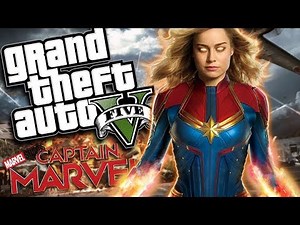 Soy CAPITANA MARVEL en GTA 5!! Grand Theft Auto V - GTA V Mods