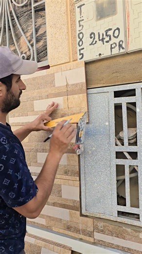 How to cut tiles the smart way, for the water control panel | Mastafa roum