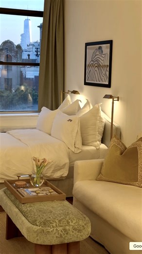 Dorm Therapy on Instagram: "You may remember @johncugel from his dorm tour awhile back — now he's graduated and all settled into his first apt in NYC! 🌆 See how his style has evolved, and which pieces stuck around. 👀 #firstapttour"