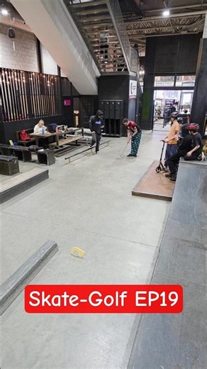 Défi Skate-Golf 19 ⛳️ #putt #minigolf #golf #putting #trick