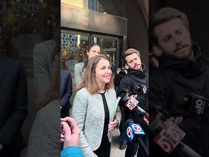 Lawyers for Rümeysa Öztürk speak outside federal court after hearing