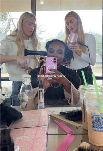 Getting My Hair Done Always Makes me Happy 🥰 #happy #girls | Getting My Hair Done