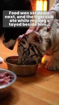 A tiny tiger followed my dog through the flap and the ending stunned me