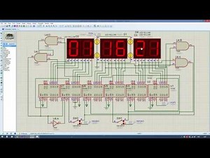 6 Digit Digital Clock Circuit Without Microcontroller