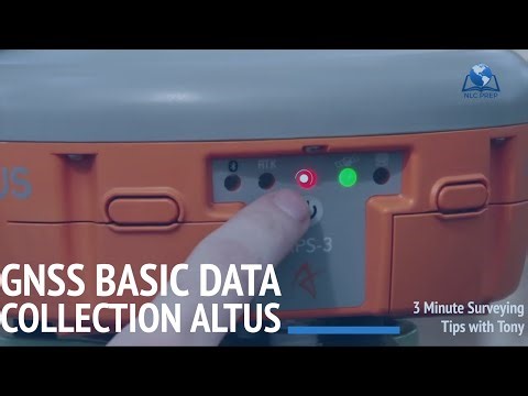 GNSS Basic Data Collection Altus | 3 Minute Surveying Tips with Tony