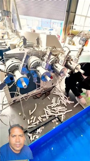 extruder machine is the heart of plastic pipe manufacturing. It melts raw plastic#machine