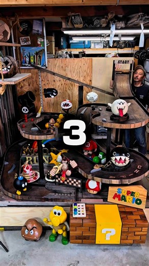 CHiPa | made a wooden Racetrack🔨 今まで木で作った作品をマルっとレース場にしてみました！🌳All made from wood🌳 #supermario #mariocart #woodworker #大工が本気で作る | Instagram