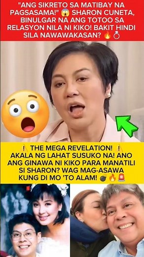 SHARON CUNETA, BINULGAR ANG SIKRETO NILA NI KIKO PANGILINAN! 😱 BAKIT MATIBAY ANG PAGSASAMA? 🔥💍