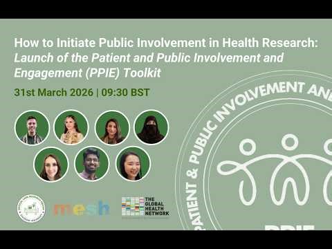 Launch of the Patient and Public Involvement and Engagement (PPIE) Toolkit