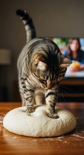 Kneading Bread Like a Pro Master the Art of Soft Dough #catsoftiktok #breadmaking #bakingtips