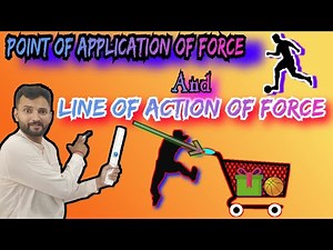What is Line of action of force || Point of application of force || Force and laws of motion Class 9